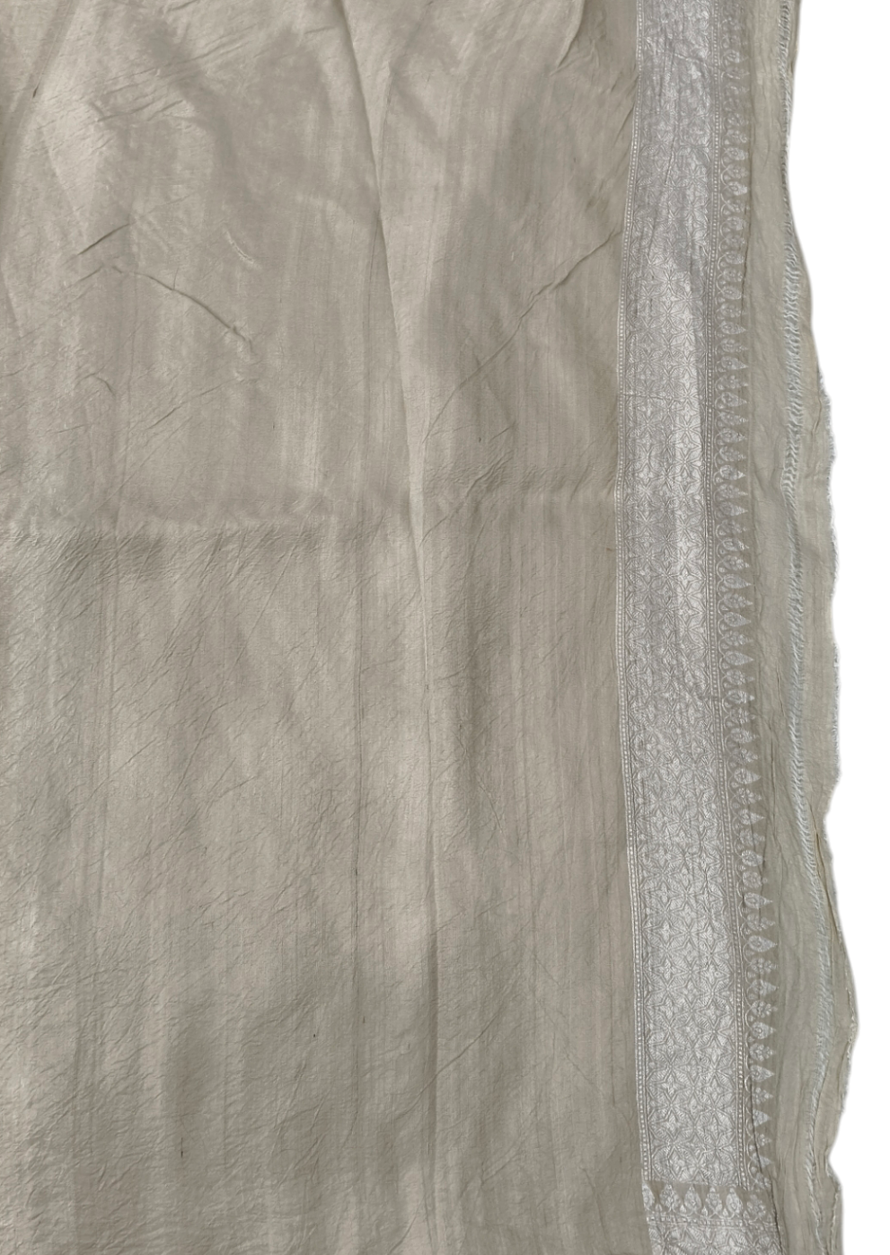 Tusser georgette handloom banarasi saree
