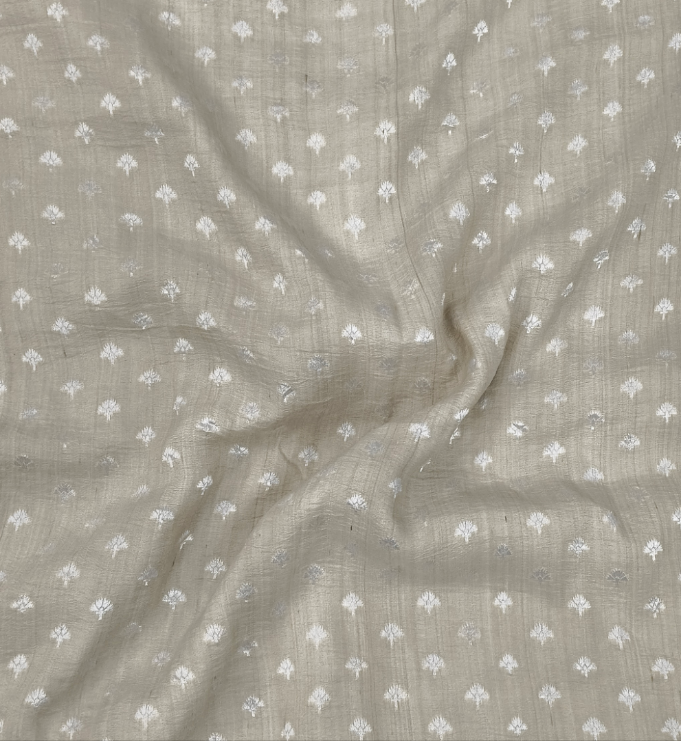 Pure tusser georgette handloom banarasi saree