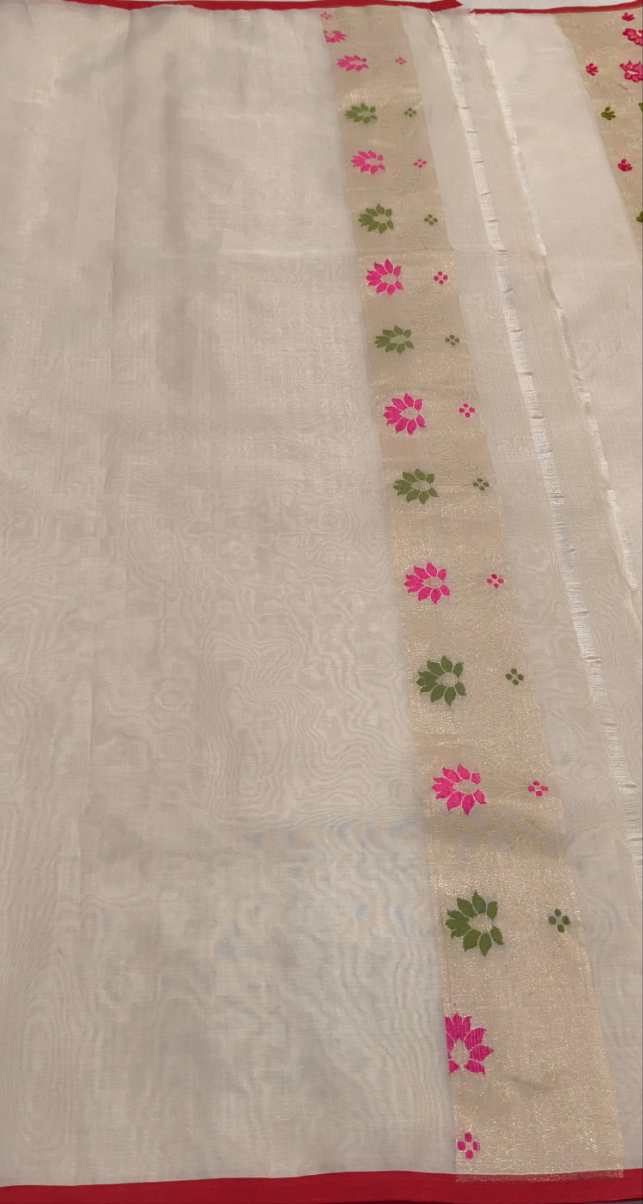 Pure Kora Silk Ektara Tilfi Cutwork Banarasi Saree