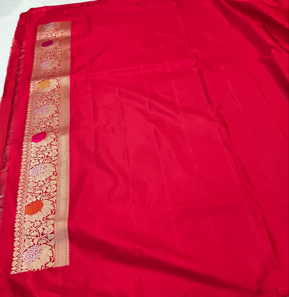 Pure Katan Silk Handwoven Banarasi Saree
