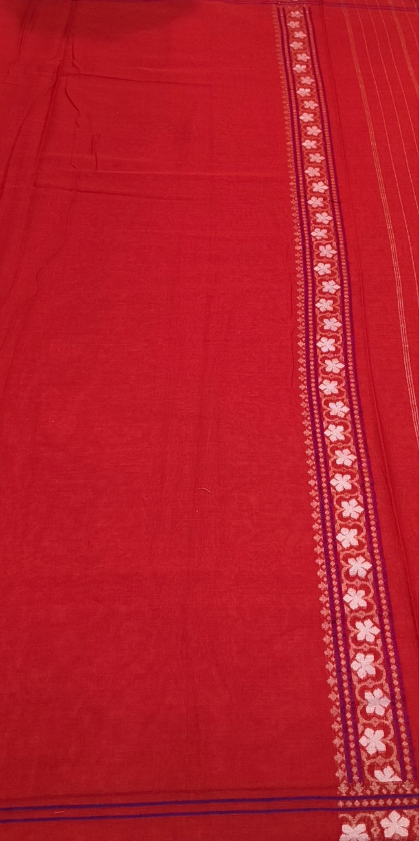 Pure Cotton Ektara Alfi Cutwork Jamdani Banarasi Saree