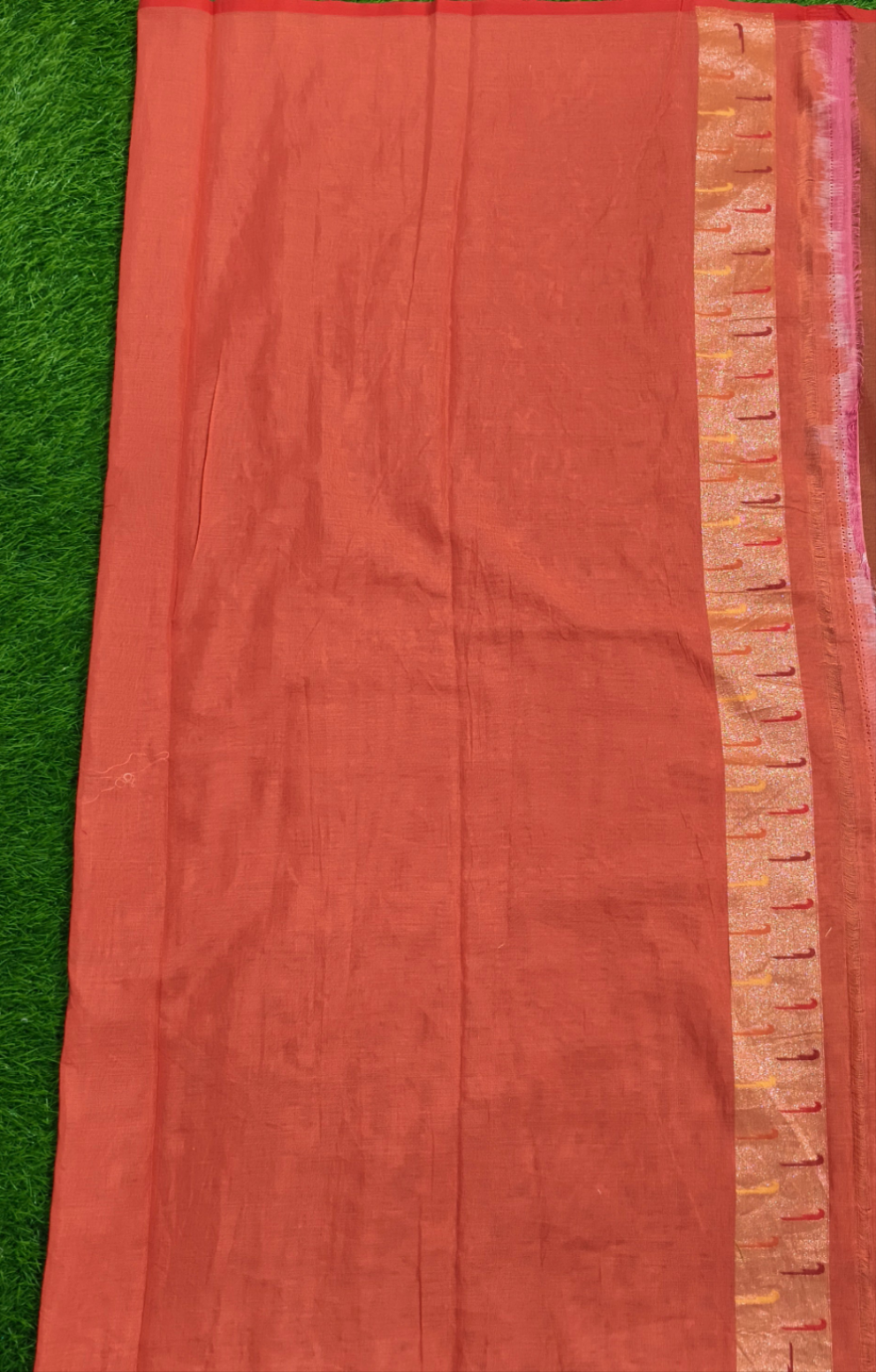 Pich pure cotton ektara tilfi jamdani cutwork jaal banarasi saree