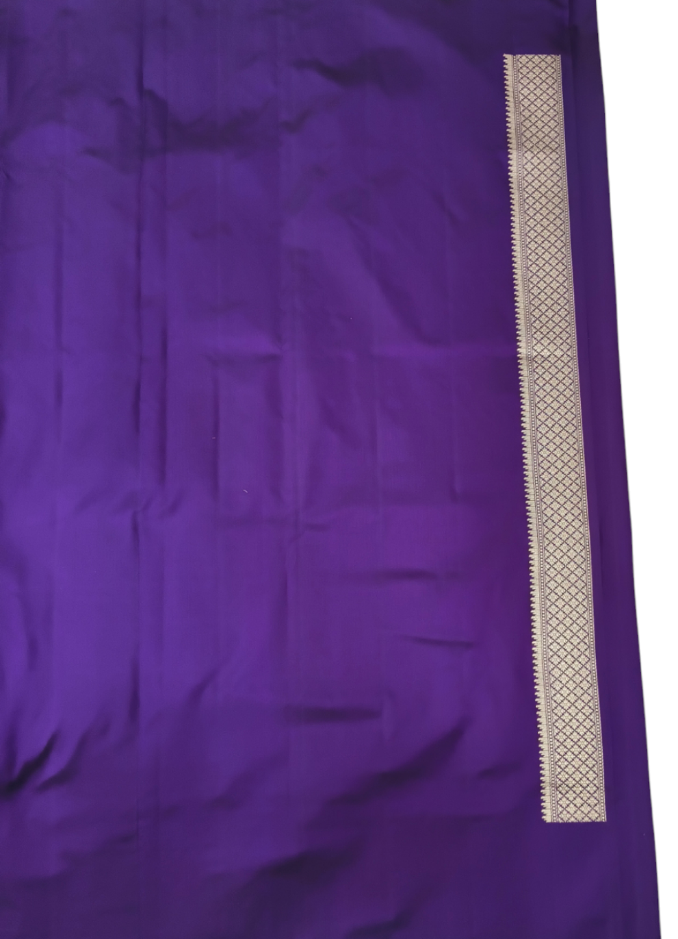 Purple pure katan silk handvowen banarasi saree
