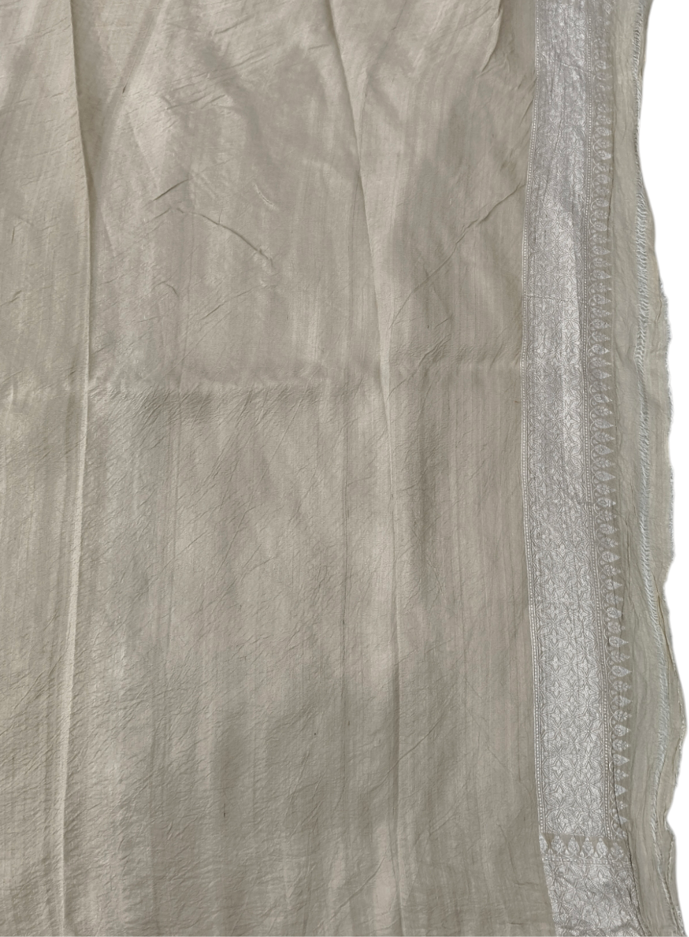 Pure tusser georgette handloom banarasi saree