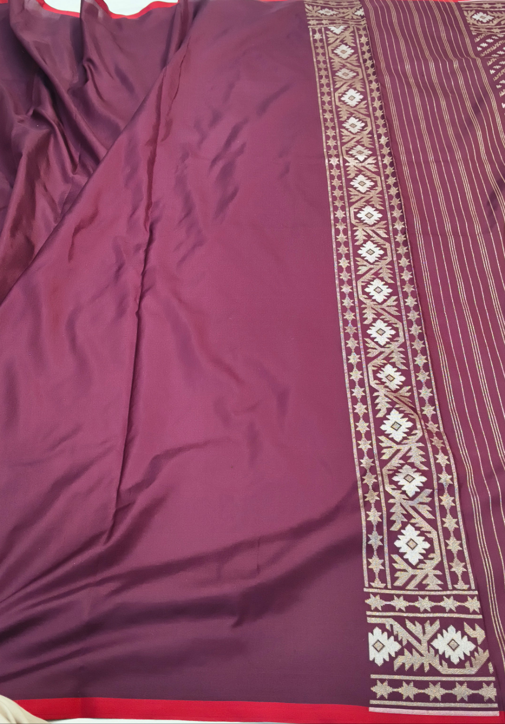 Pure Katan Silk Ektara Cutwork Jamdani Banarasi Saree