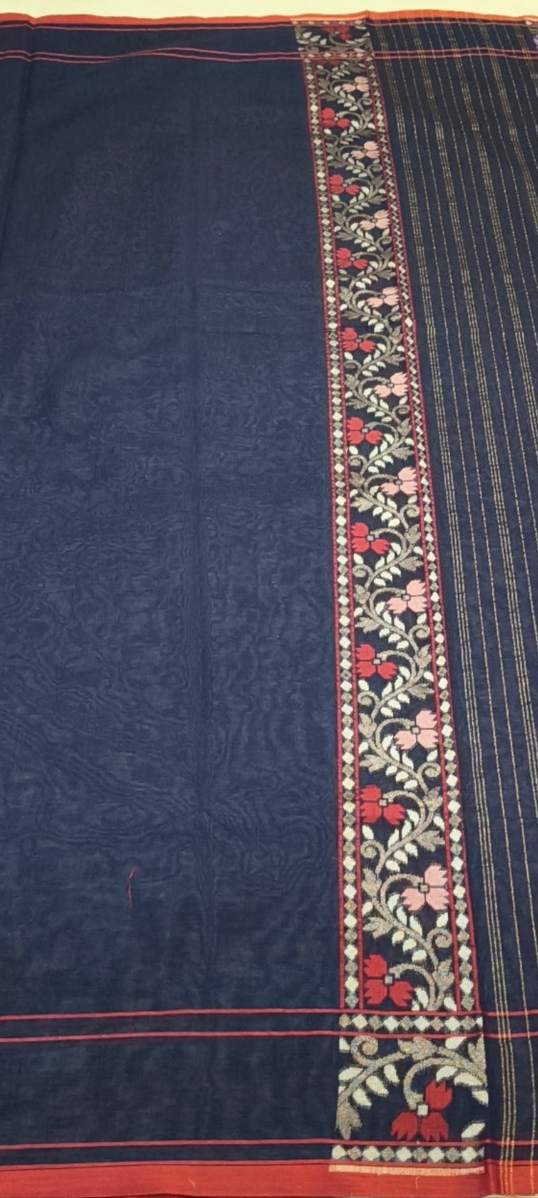 Pure Cotton Ektara Tilfi Jamdani Banarasi Saree