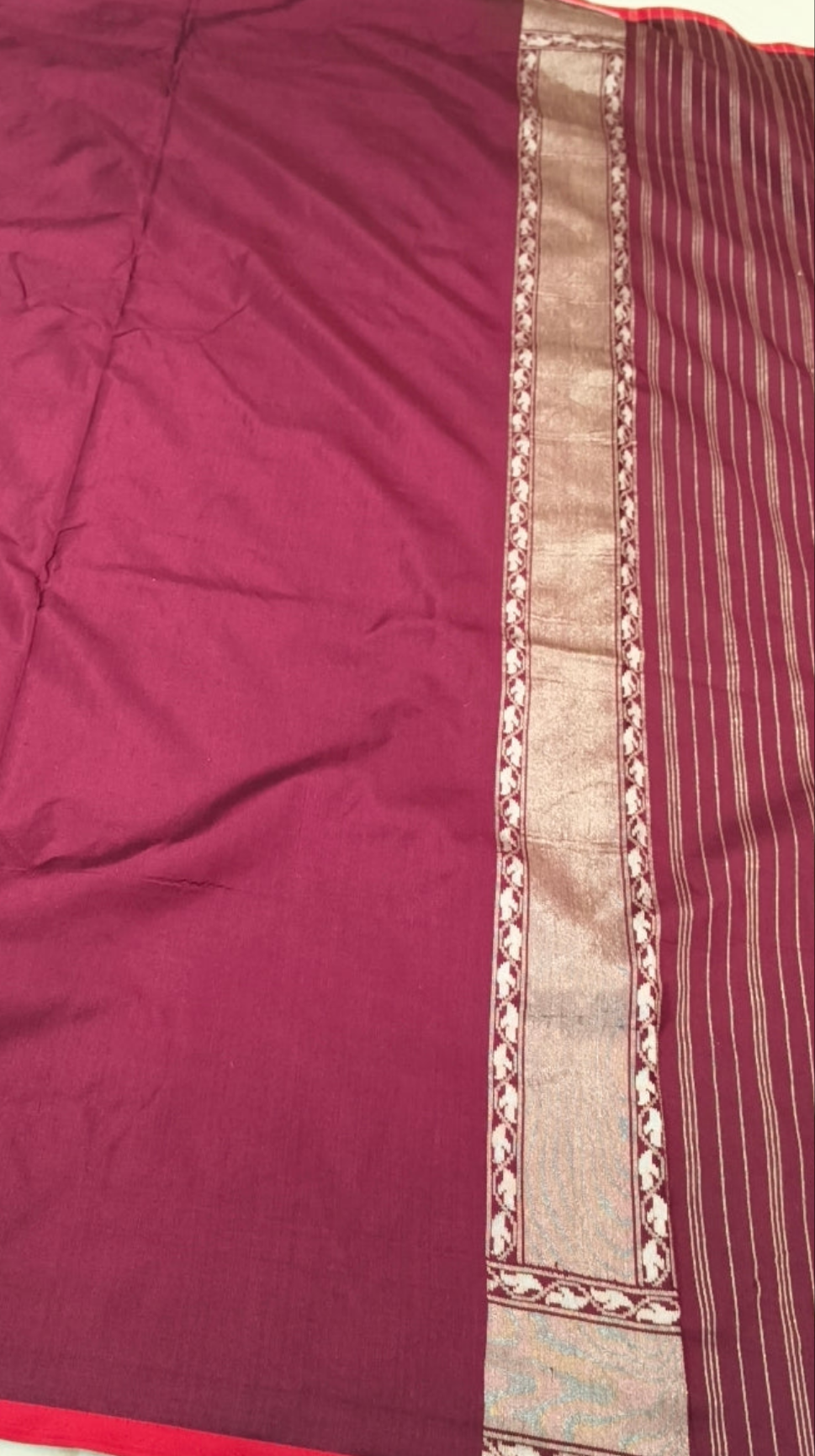 Pure Katan Silk Ektara Cutwork Jamdani Banarasi Saree