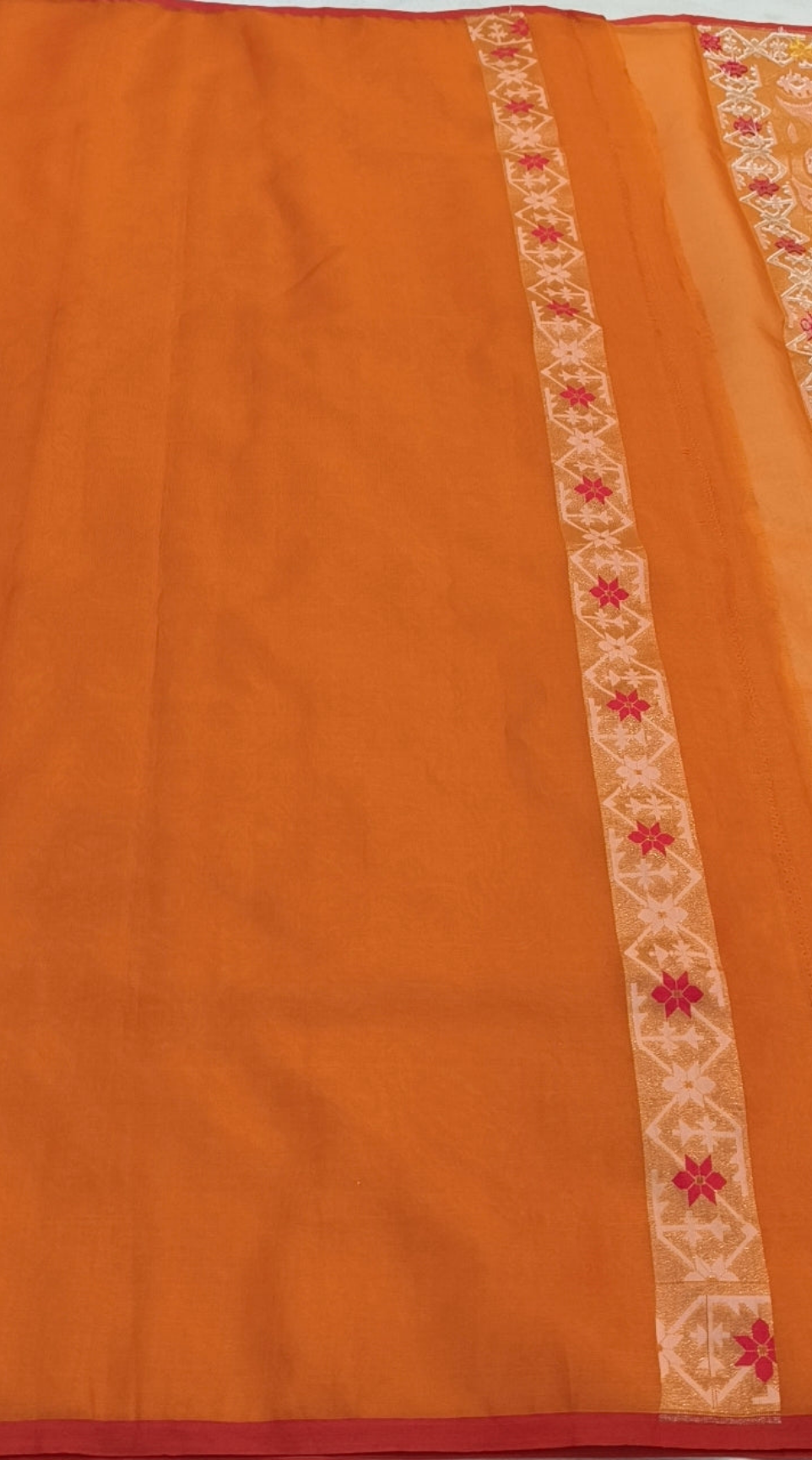 Pure Kora Silk Ektara Tilfi Cutwork Banarasi Saree