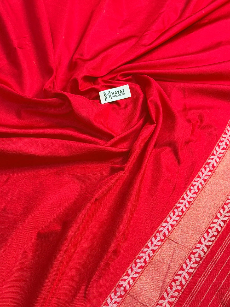 Red Pure Banarasi Ektara Jamdani Silk Handwoven Saree