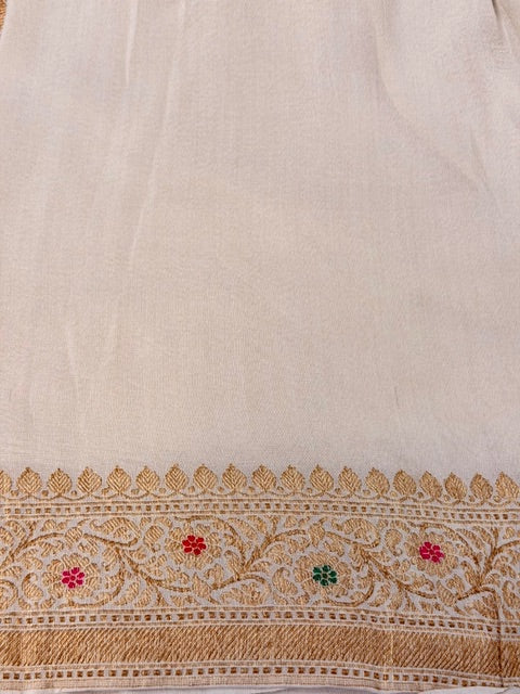 Natural Banarasi Pure Tussar Georgette Saree