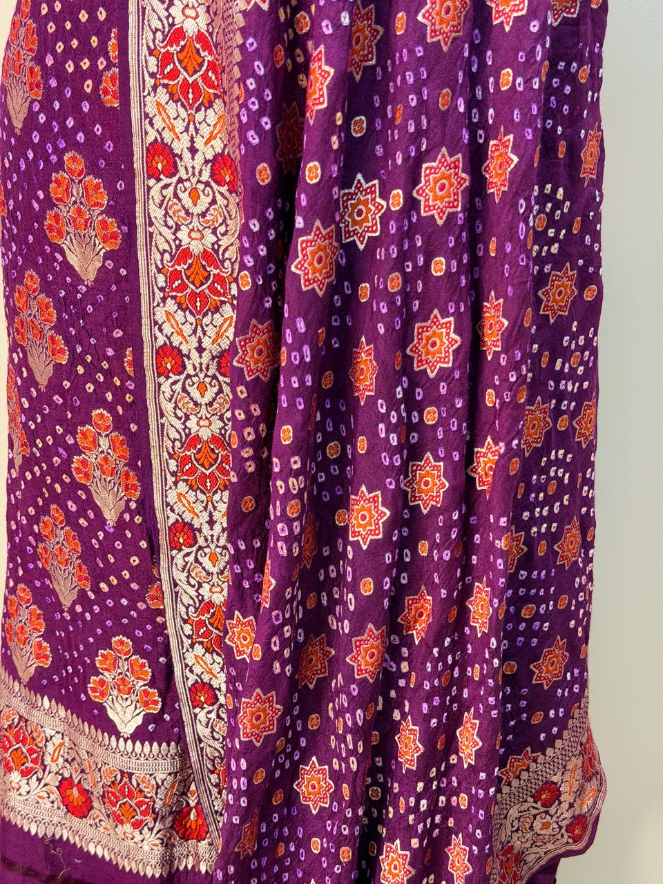 Magenta Pink Chiffon Suit Set with Dupatta