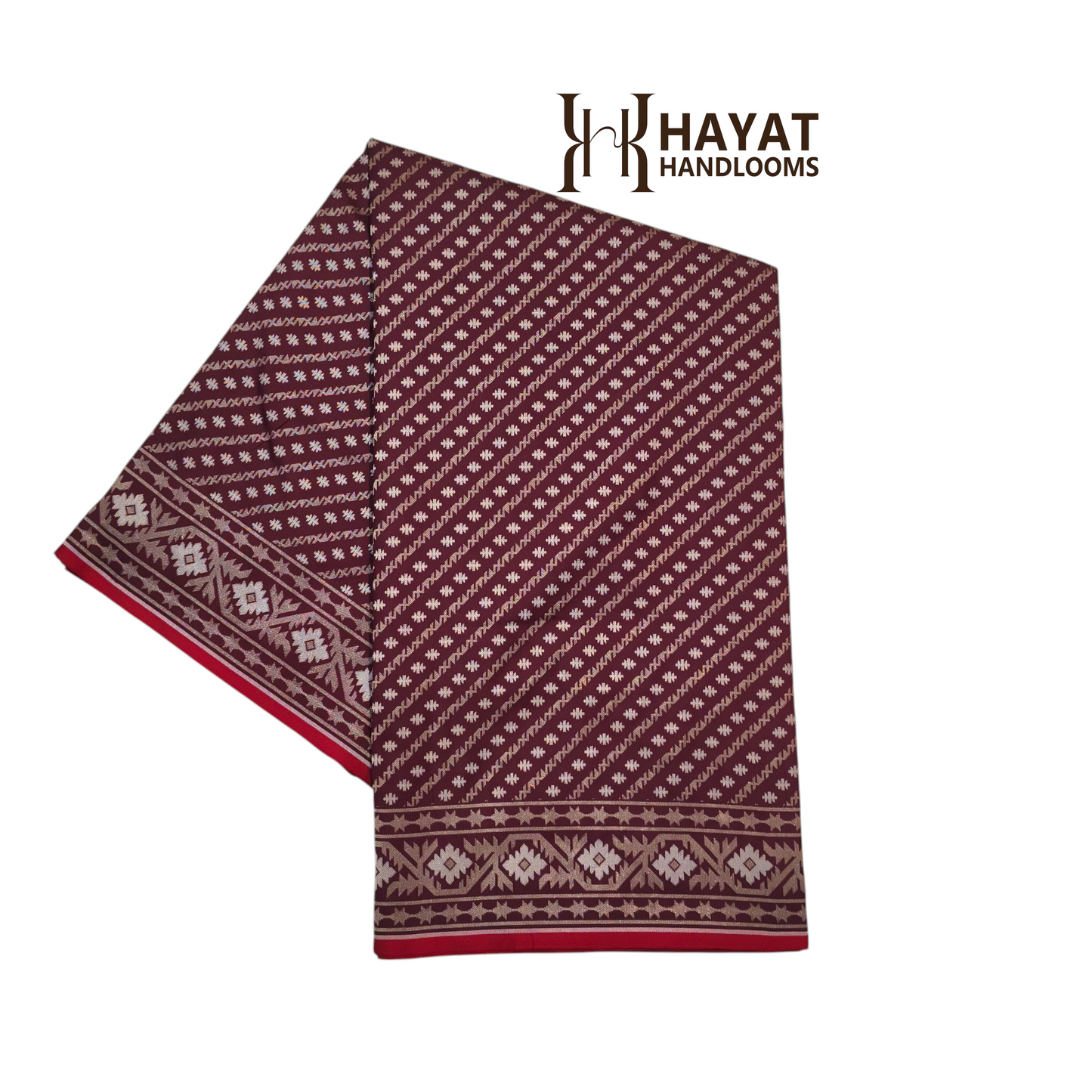 Pure Katan Silk Ektara Cutwork Jamdani Banarasi Saree
