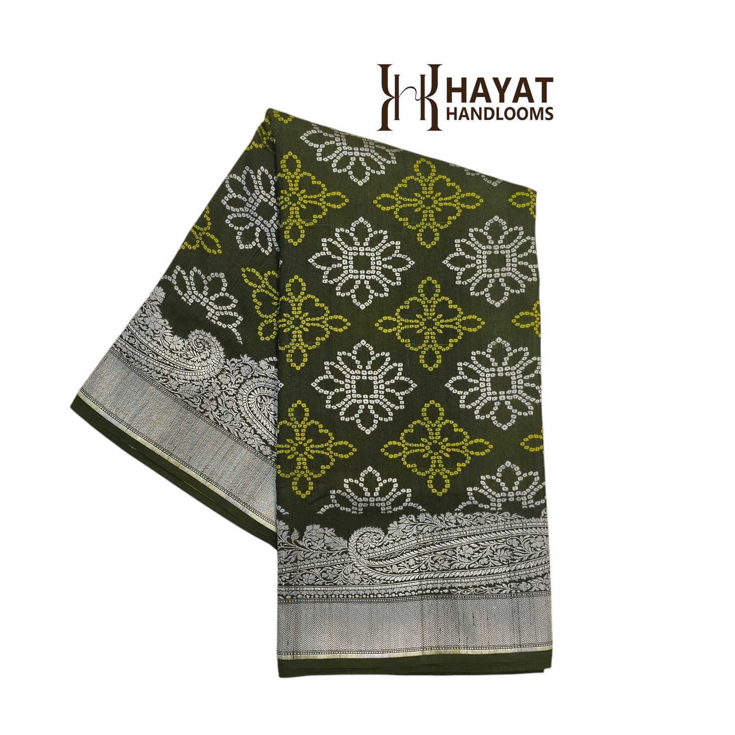 Pure tusser georgette handloom banarasi saree