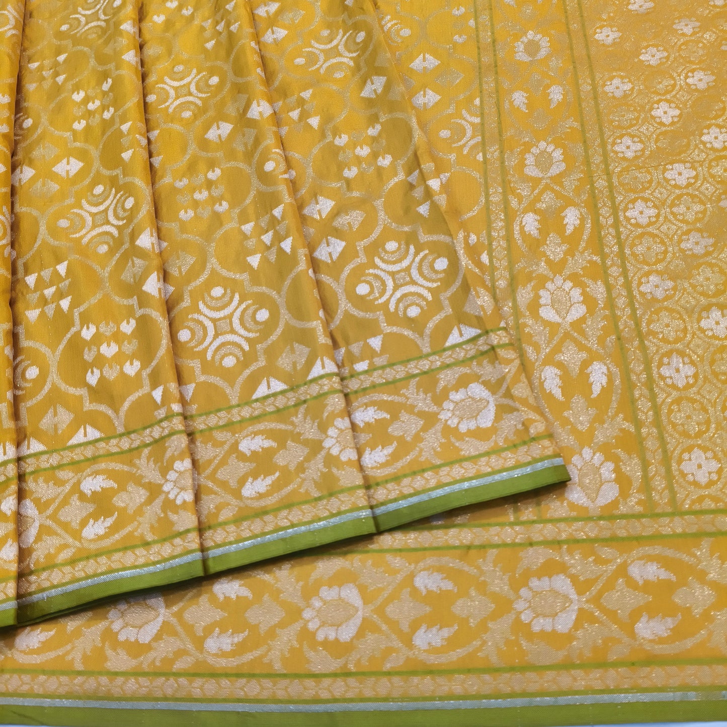 Pure Katan Silk Ektara Cutwork Jamdani Banarasi Saree