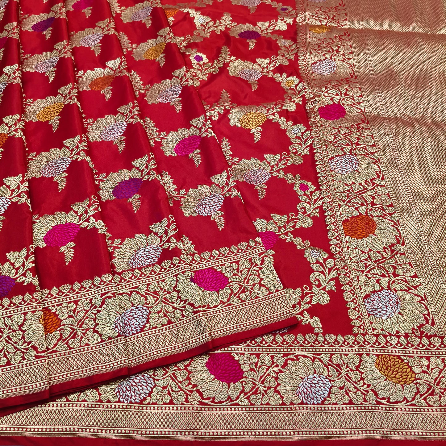 Pure Katan Silk Handwoven Banarasi Saree