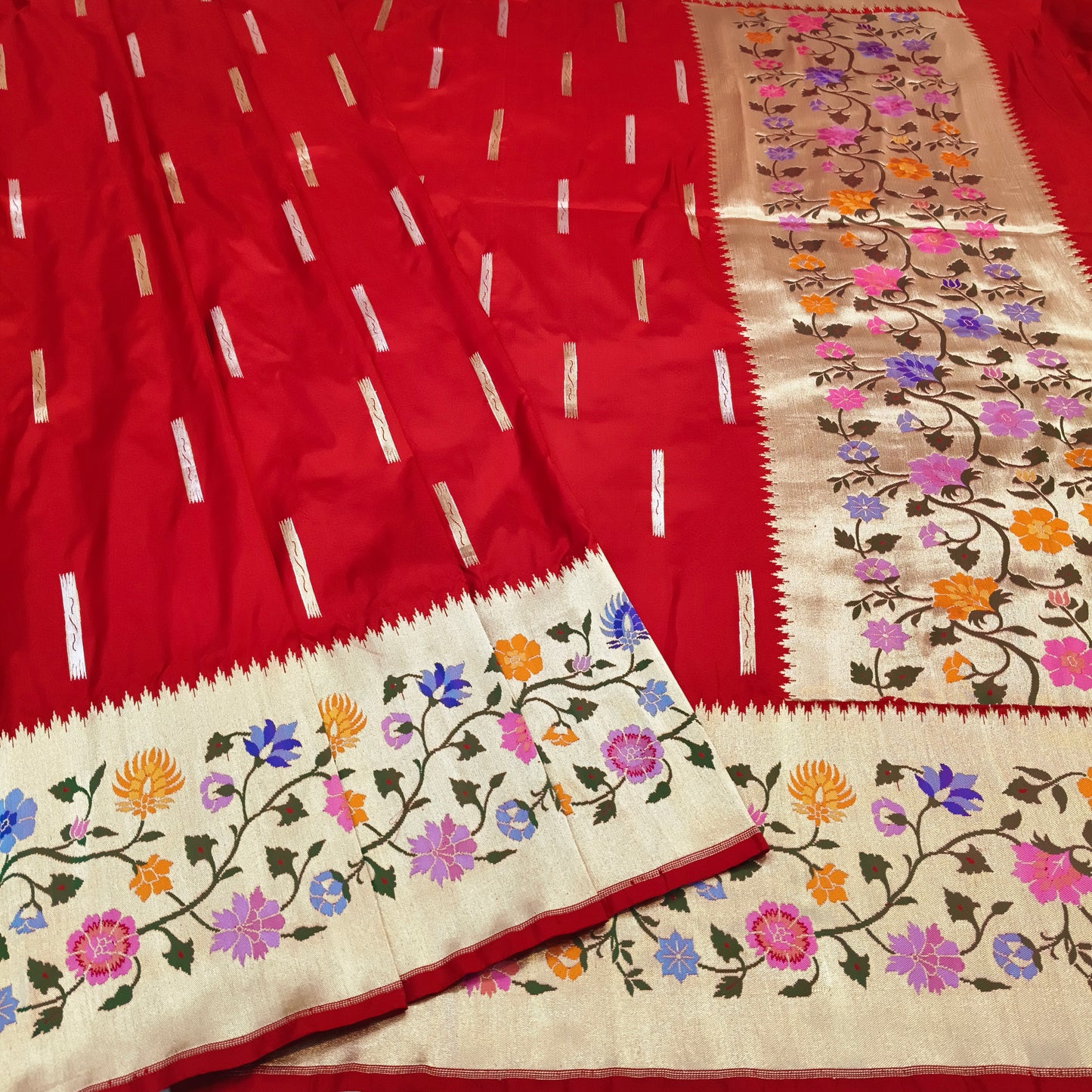 Pure Katan Silk Handwoven Banarasi Saree