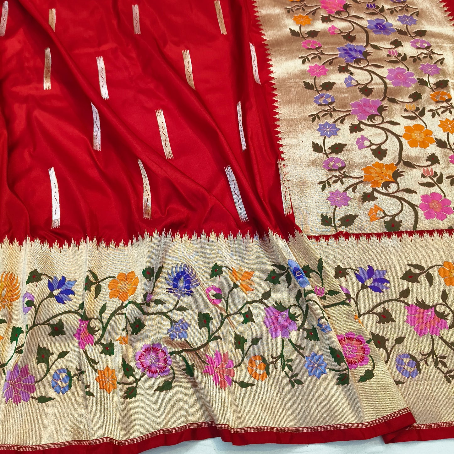 Pure Katan Silk Handwoven Banarasi Saree