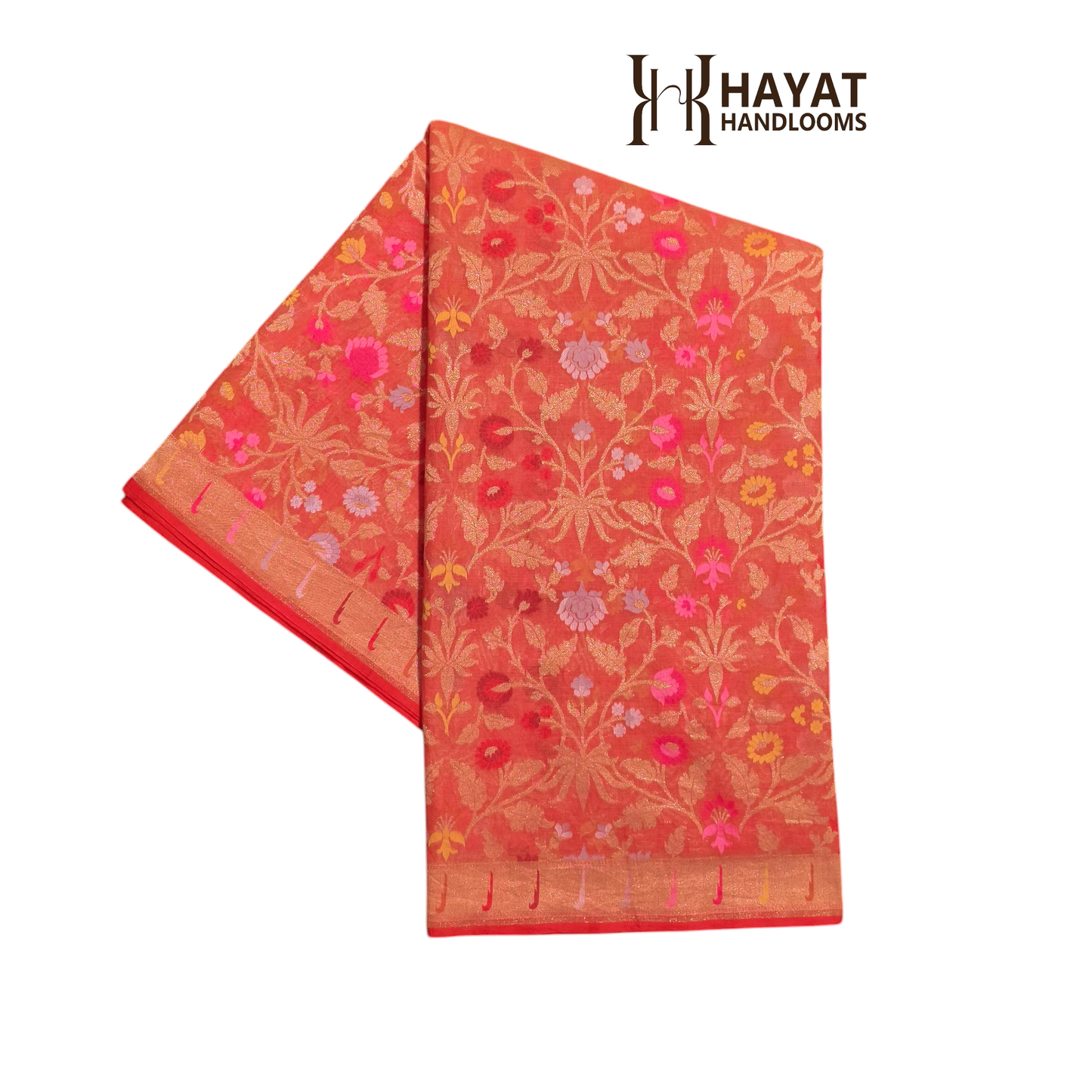 Pich pure cotton ektara tilfi jamdani cutwork jaal banarasi saree