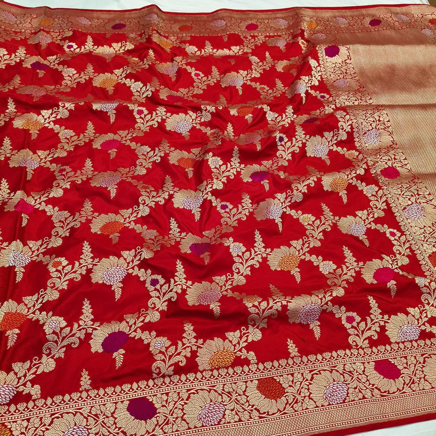 Pure Katan Silk Handwoven Banarasi Saree