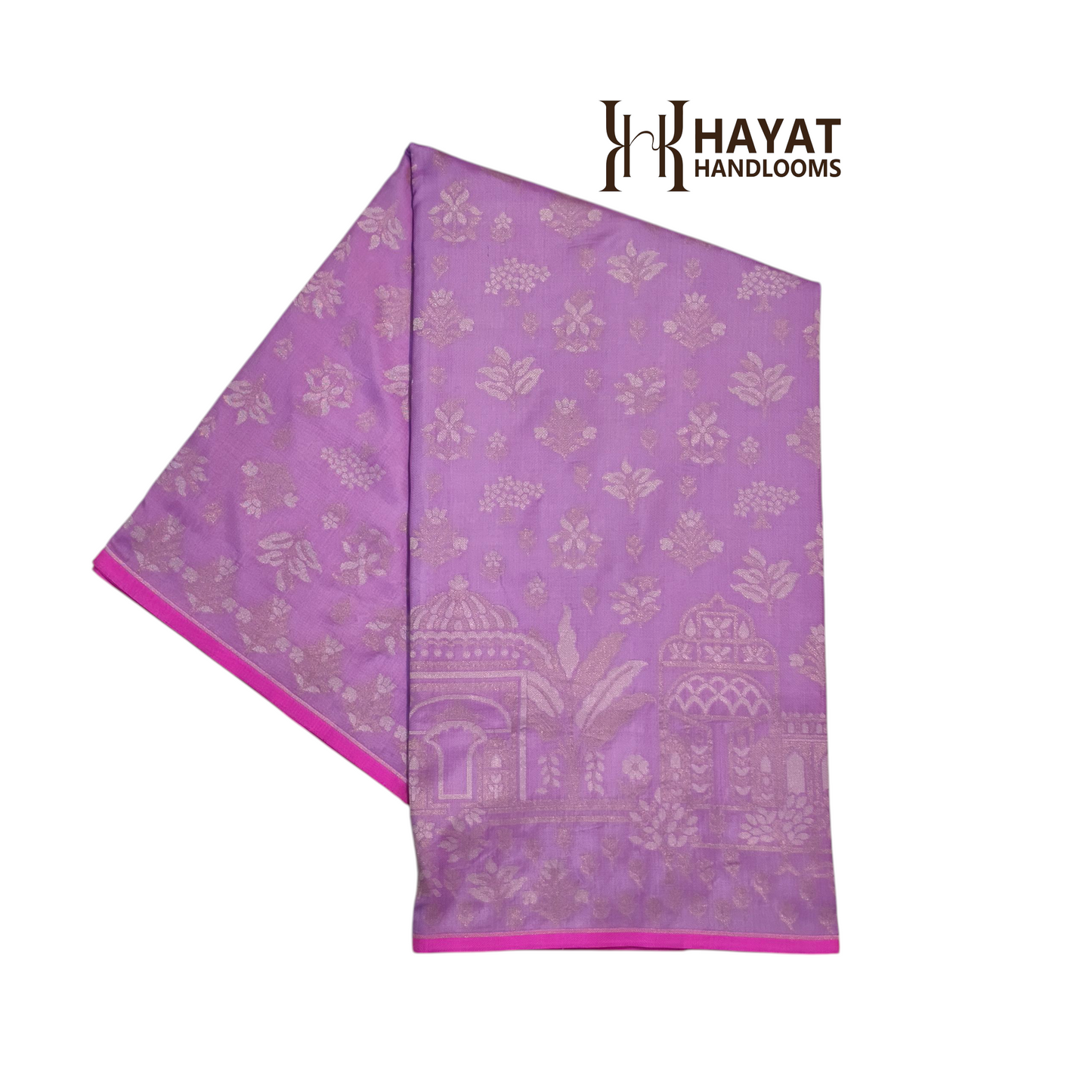 Pure Katan Silk Ektara Cutwork Jamdani Banarasi Saree