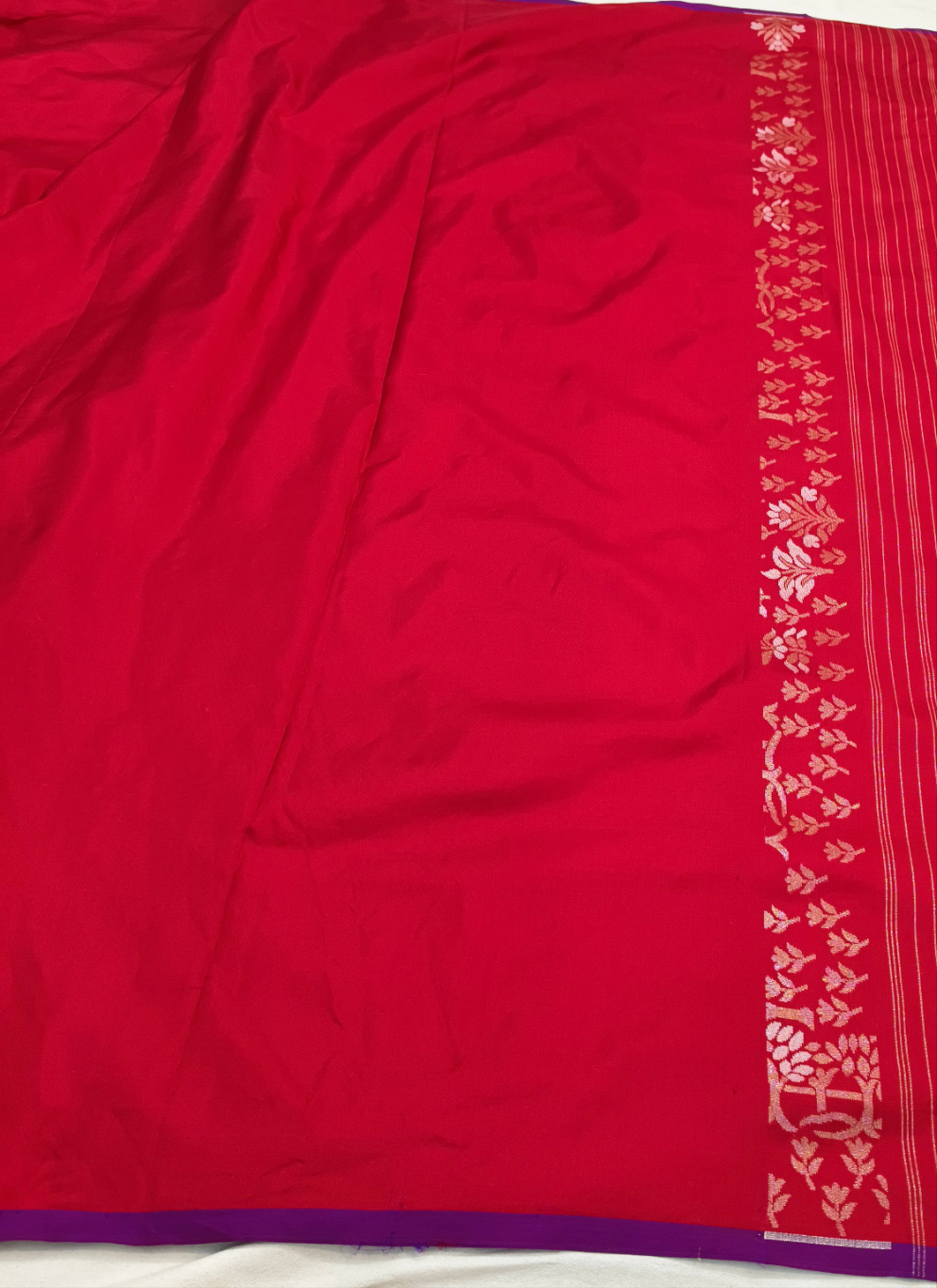 Pure Katan Silk Ektara Cutwork Jamdani Banarasi Saree