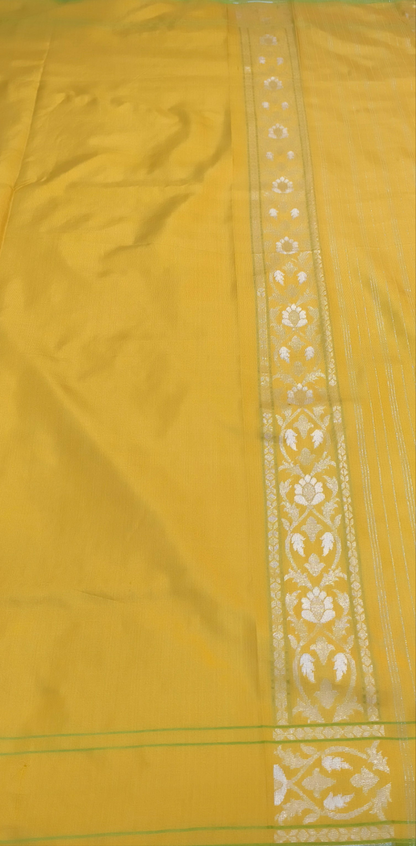 Pure Katan Silk Ektara Cutwork Jamdani Banarasi Saree