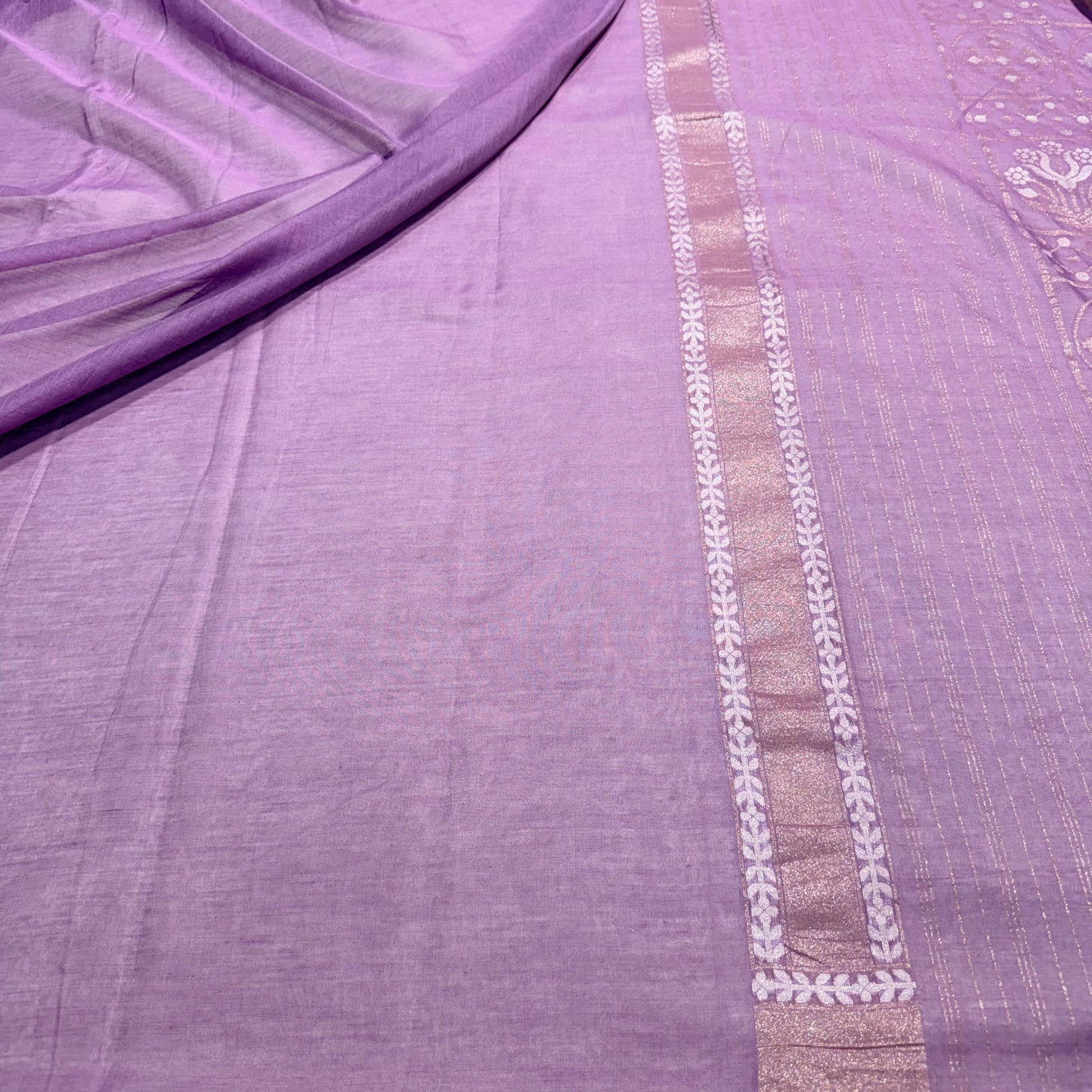 Pure Cotton Ektara Jamdani Cutwork Jaal Banarasi Saree