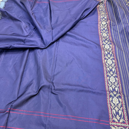 Pure Katan Silk Ektara Cutwork Jamdani Banarasi Saree