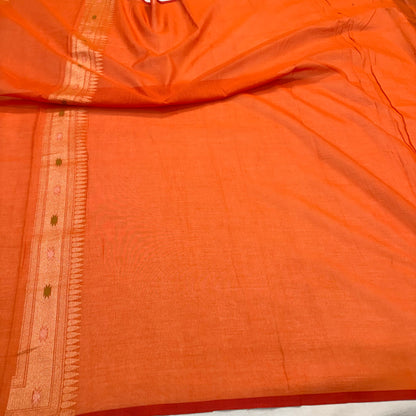 Pure Cotton Ektara Tilfi Cutwork Jamdani Banarasi Saree