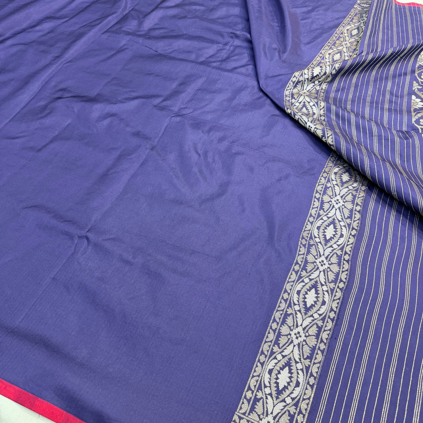 Pure Katan Silk Ektara Cutwork Jamdani Banarasi Saree