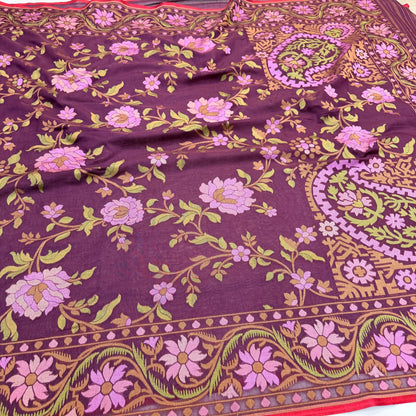 Pure Cotton Ektara Tilfi Jamdani Banarasi Saree