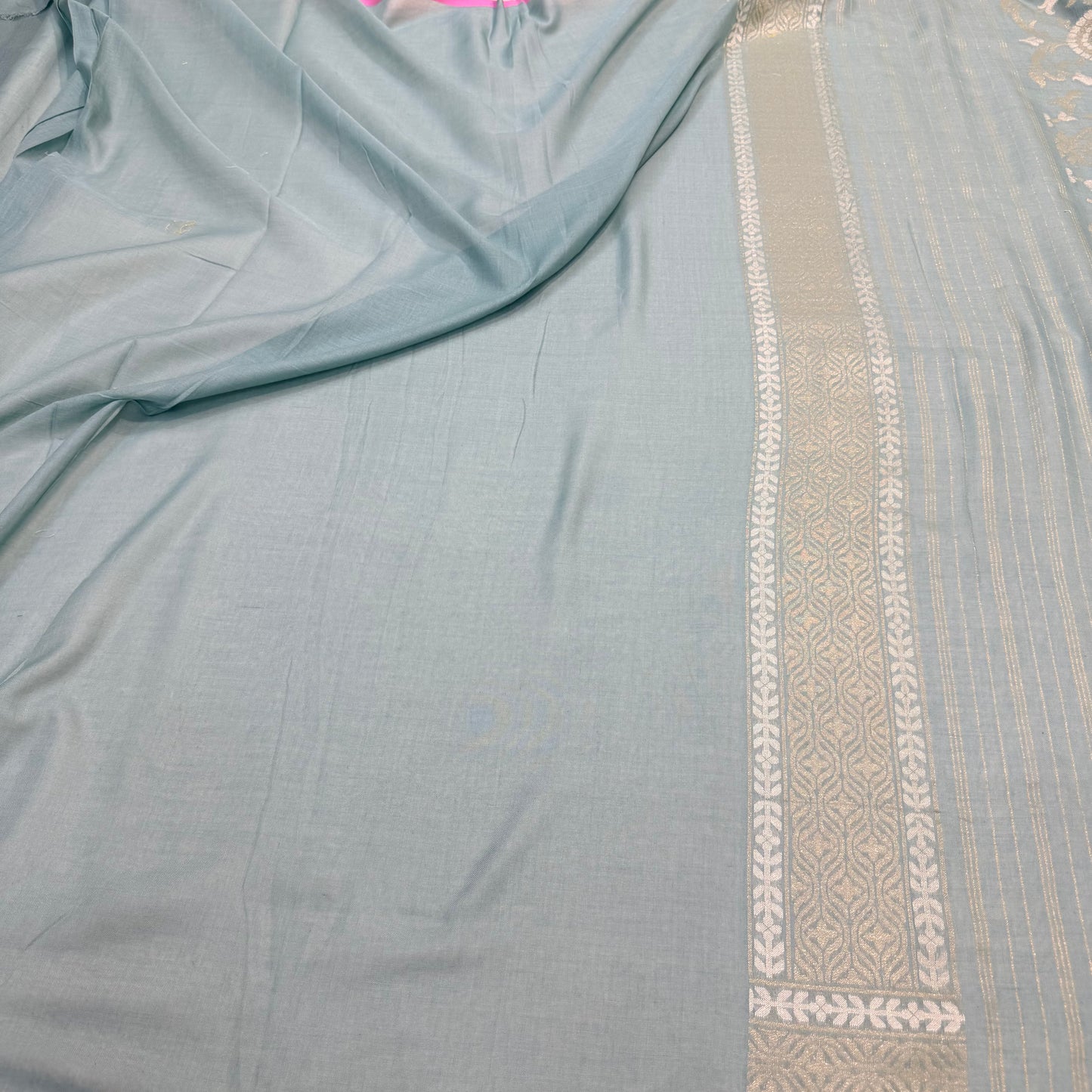 Pure Cotton Ektara Cutwork Jamdani Banarasi Saree