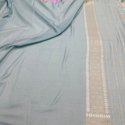 Pure Cotton Ektara Cutwork Jamdani Banarasi Saree