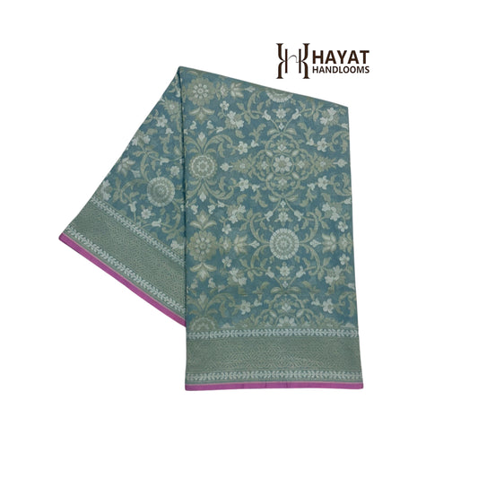 Pure Cotton Ektara Cutwork Jamdani Banarasi Saree