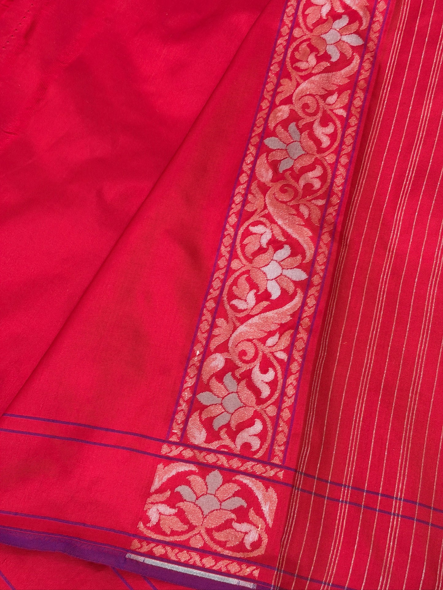 Pure Banarasi Ektara Jamdani Silk Handwoven Saree