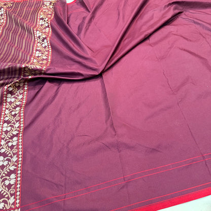Pure Katan Silk Ektara Cutwork Jamdani Banarasi Saree