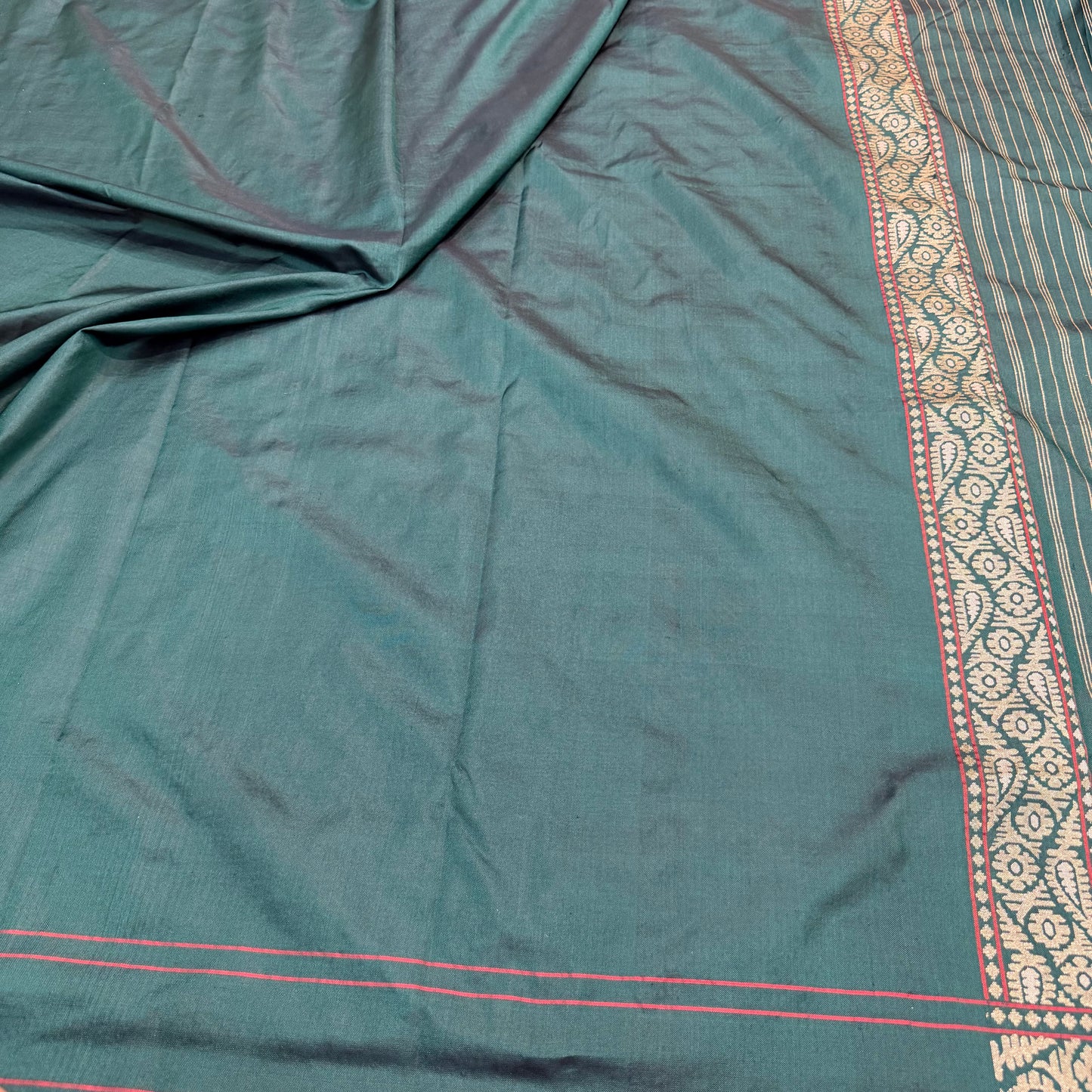 Pure Katan Silk Ektara Cutwork Jamdani Banarasi Saree