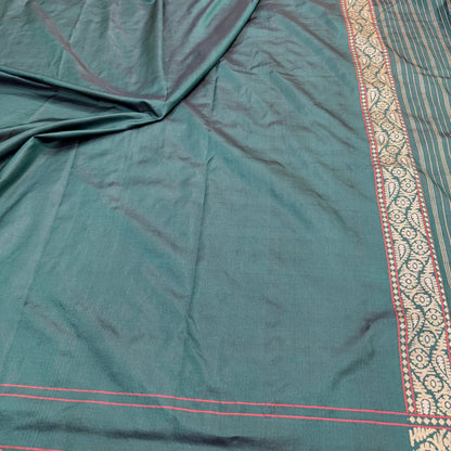Pure Katan Silk Ektara Cutwork Jamdani Banarasi Saree