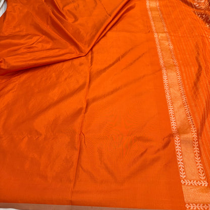 Pure Katan Silk Ektara Cutwork Jamdani Banarasi Saree