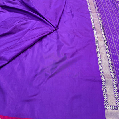 Pure Katan Silk Ektara Cutwork Jamdani Banarasi Saree