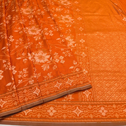 Pure Katan Silk Ektara Cutwork Jamdani Banarasi Saree
