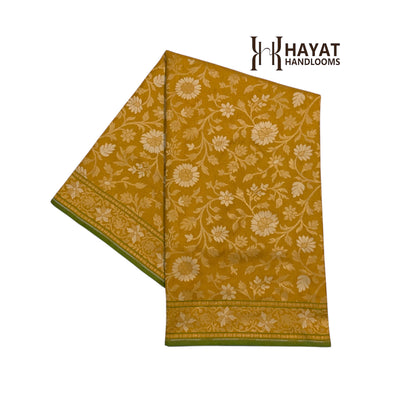 Pure Katan Silk Ektara Cutwork Jamdani Banarasi Saree