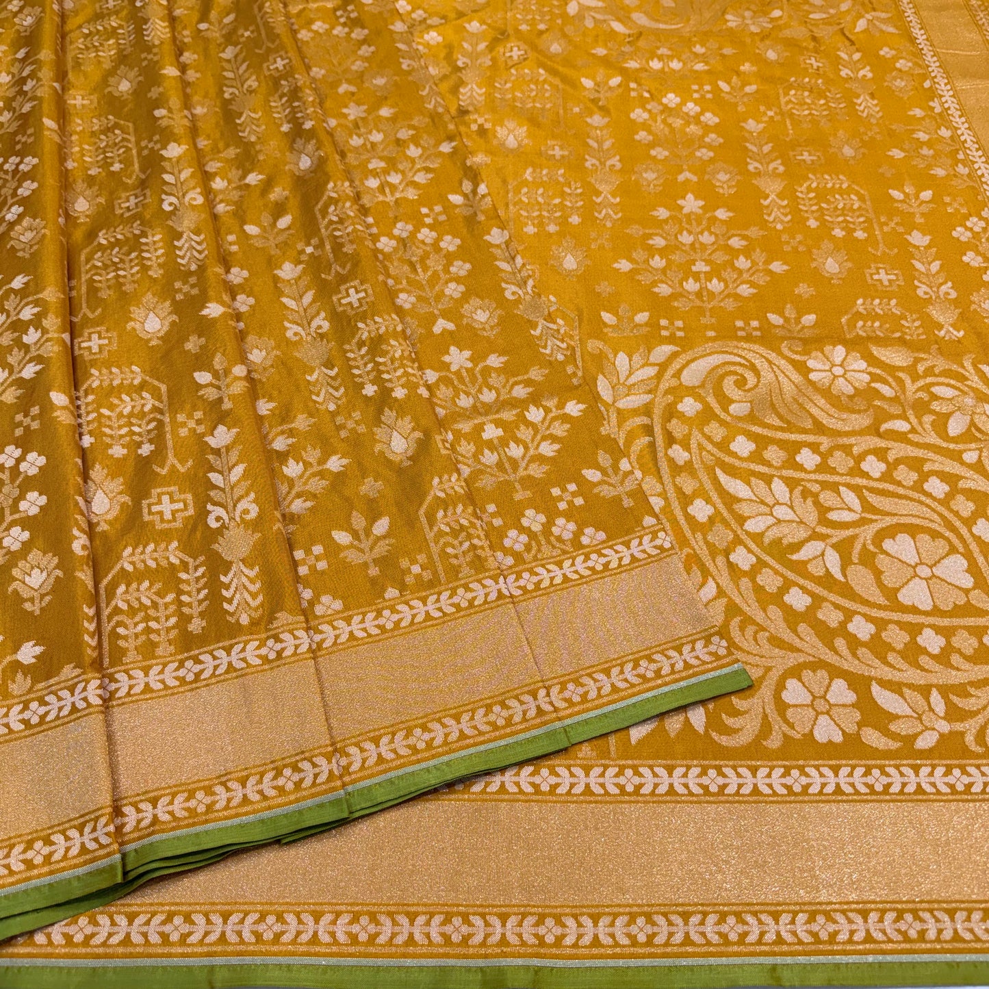 Pure Katan Silk Ektara Cutwork Jamdani Banarasi Saree