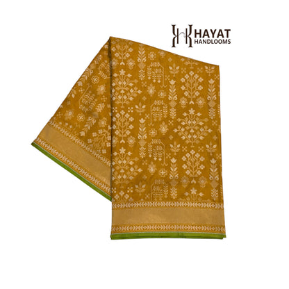 Pure Katan Silk Ektara Cutwork Jamdani Banarasi Saree