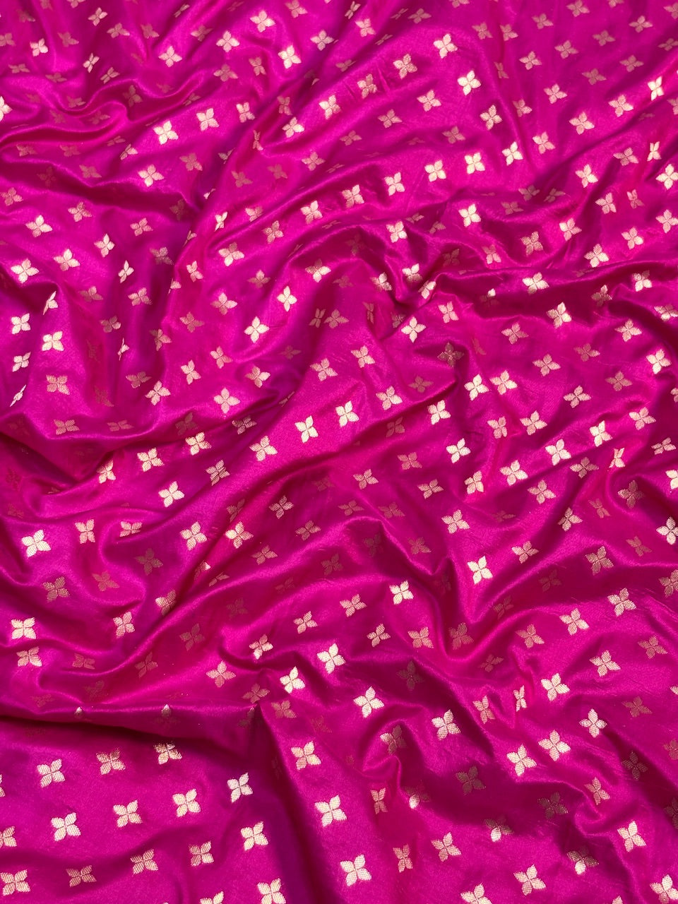 Pink Banarasi Katan Silk Lehenga with Silver Zari Weaving | Bridal & Festive Ethnic Wear