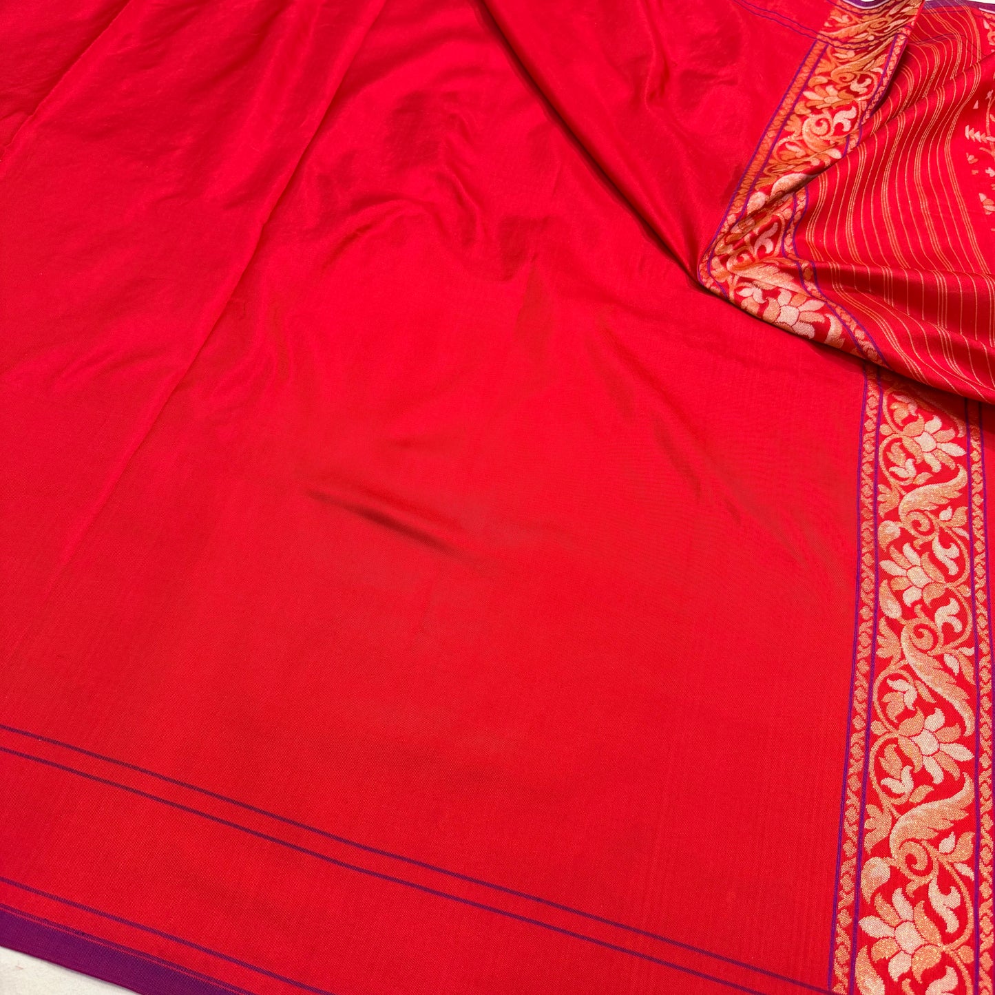 Pure Katan Silk Ektara Cutwork Jamdani Banarasi Saree