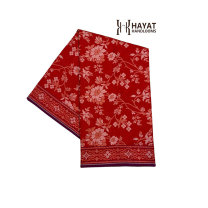 Pure Katan Silk Ektara Cutwork Jamdani Banarasi Saree