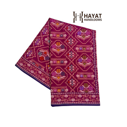 Pure Cotton Ektara Tilfi Jamdani Cutwork Banarasi Saree