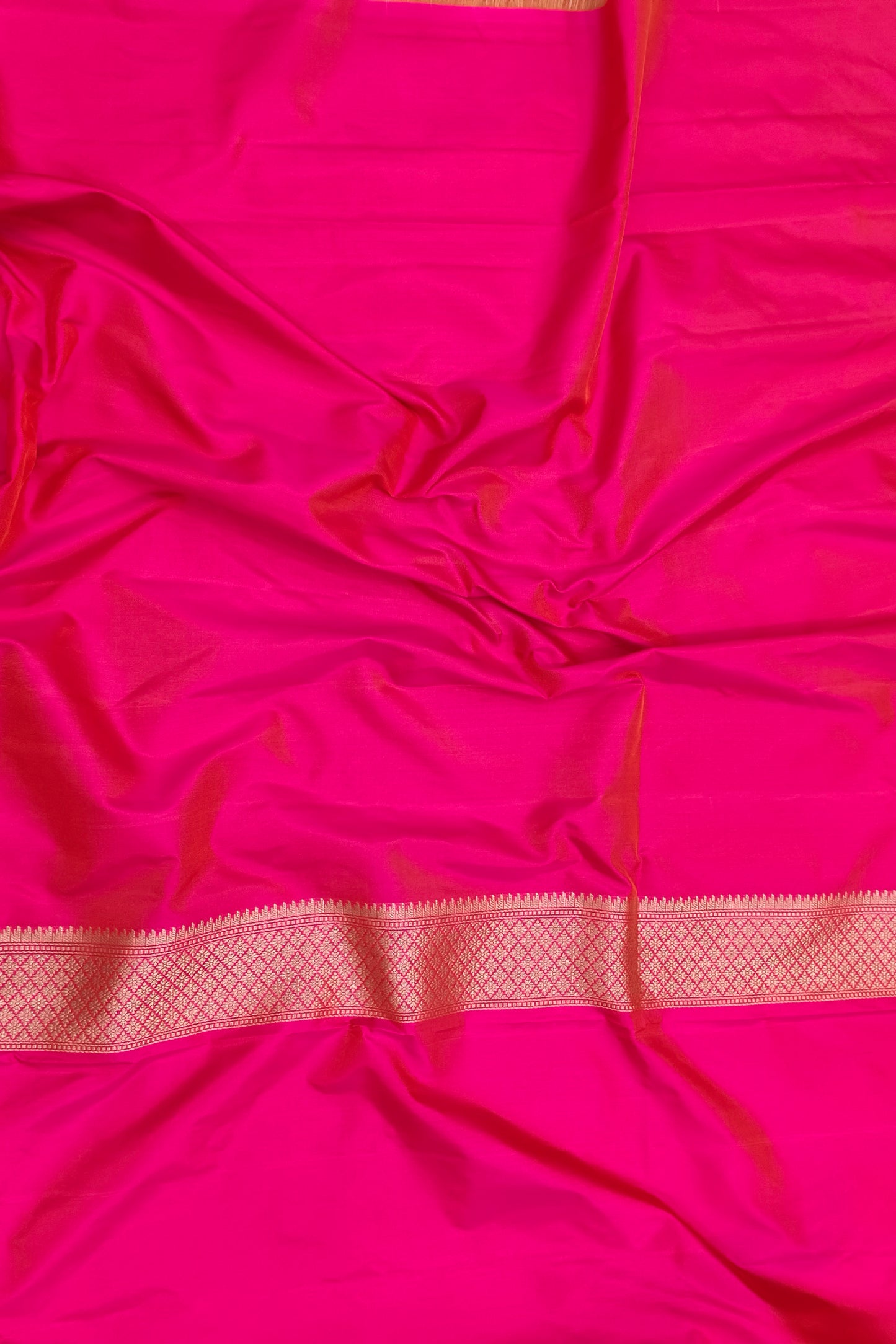 Debian Red Katan Silk Handwoven Saree