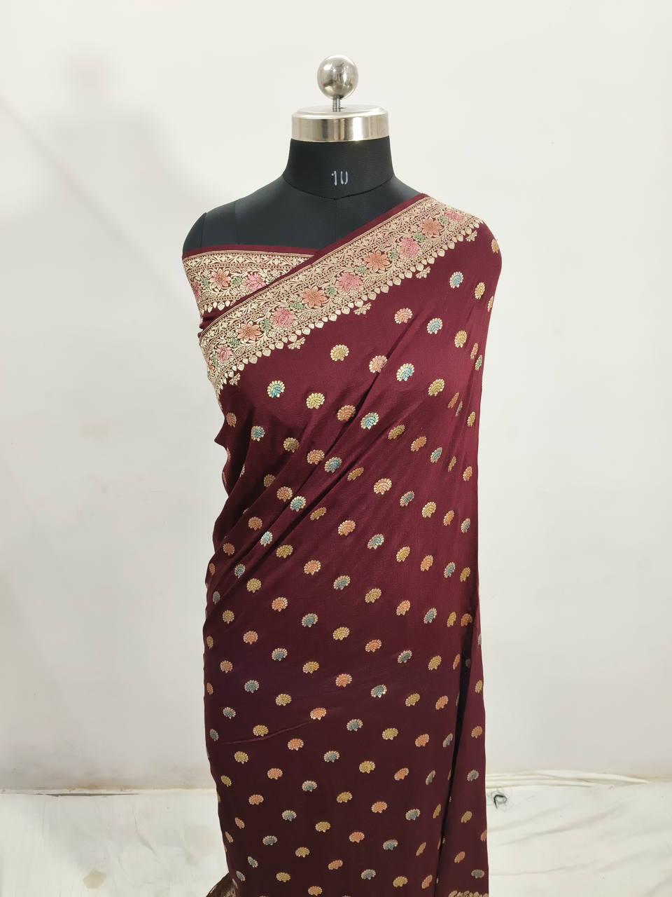 Pure Munga Tussar Silk Saree in Brown